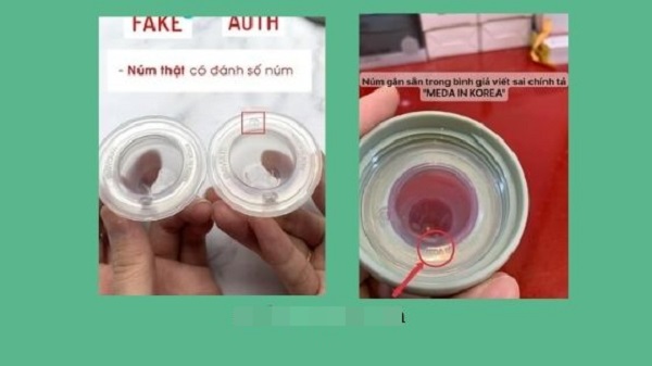 Bình sữa Moyuum có hàng giả không, phân biệt bình thật