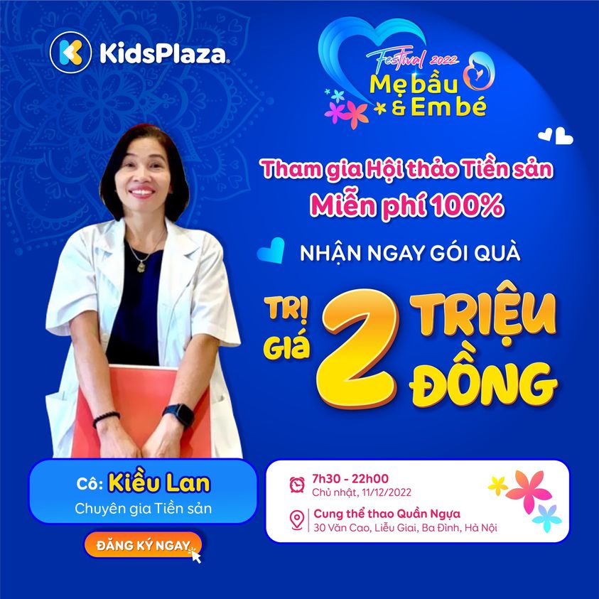 hội thảo tiền sản Kids Plaza 2022