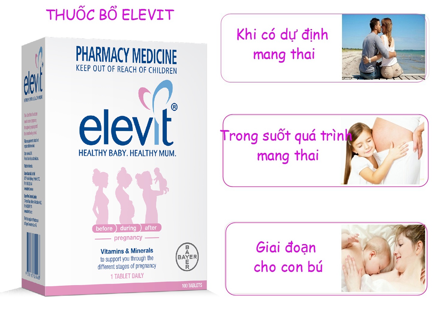 Điều cần biết về elevit uống khi nào cho phụ nữ trong thời kỳ mang thai