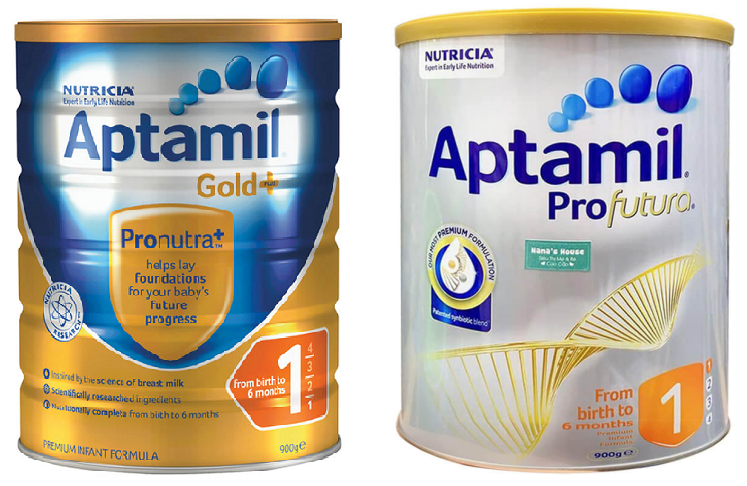 so sánh aptamil profutura và aptamil gold