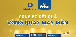 CÔNG BỐ KẾT QUẢ VÒNG QUAY MAY MẮN FRISO THÁNG 11+12
