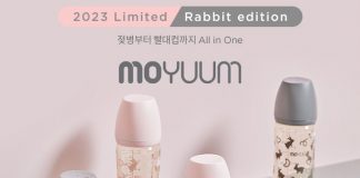 Review bình sữa Moyuum họa tiết thỏ mẫu mới 2023