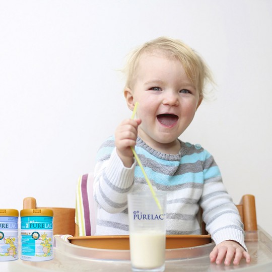 cách pha sữa purelac