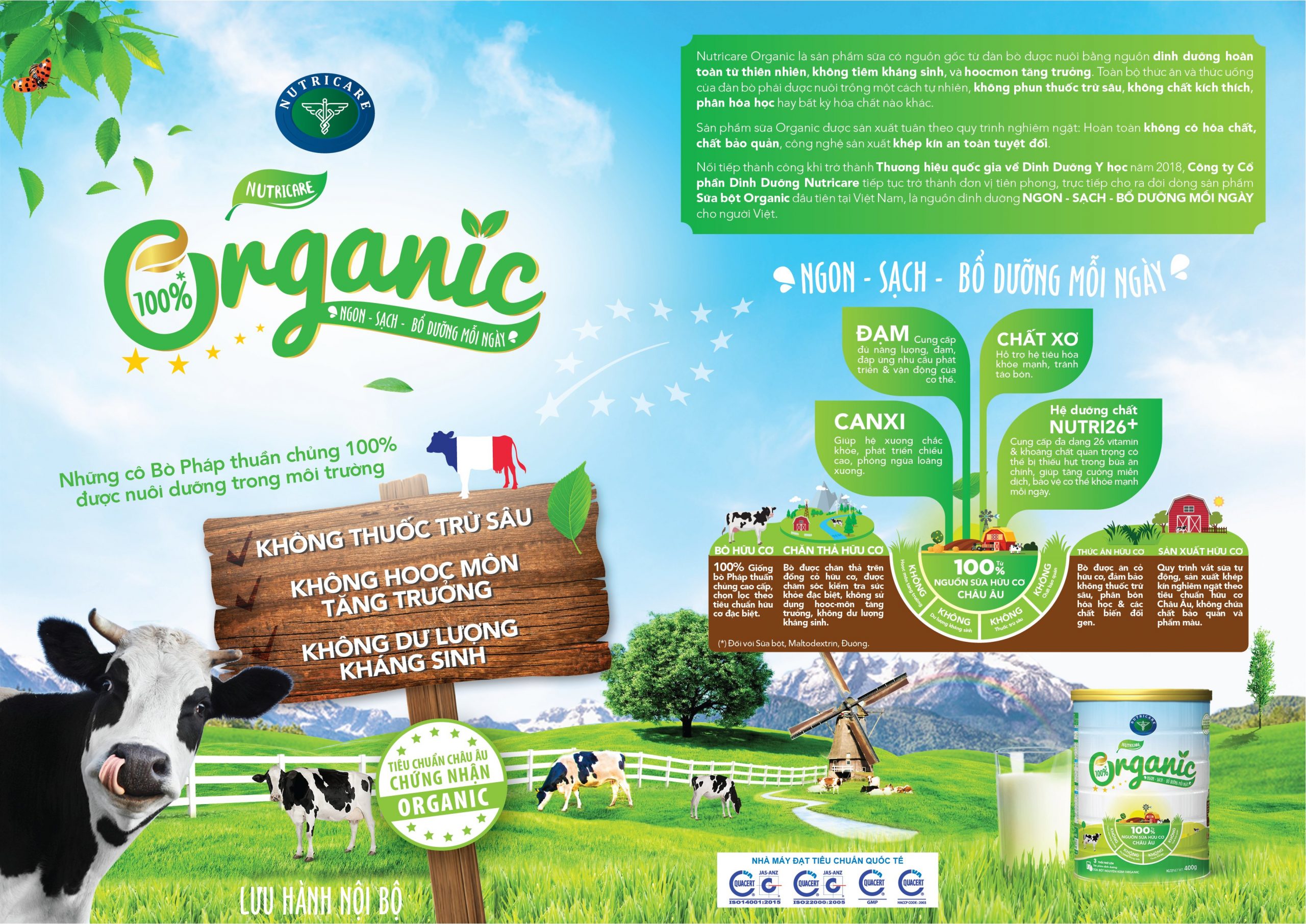 sữa organic cho bé dưới 1 tuổi