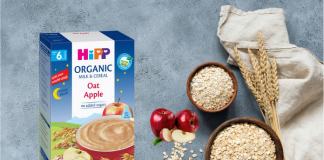 Hướng dẫn cách pha bột Hipp yến mạch táo cho bé từ 6 tháng tuổi