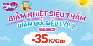 Bobby giảm nhiệt siêu thấm tặng đến 8 miếng!!!