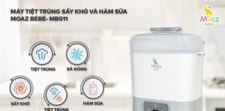 Review máy tiệt trùng sấy khô hâm sữa Moaz Bebe đầy đủ từ A – Z