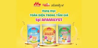 Morinaga – Thương hiệu sữa được người tiêu dùng bình chọn nhiều nhất tại Afamilyst