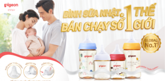 Giới thiệu bình sữa và núm ty Pigeon thế hệ mới