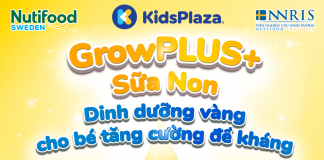 Sữa Non Nutifood Growplus+ “Dinh dưỡng vàng” cho bé tăng đề kháng