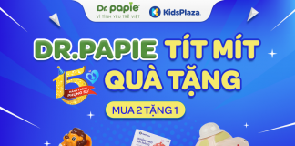 Dr. Papie tặng quà khủng mừng sinh nhật KidsPlaza lớn nhất gần 3 triệu đồng