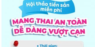 Lịch tham gia hội thảo tiền sản tại Bình Thạnh tháng 5