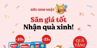 Super brand day Huggies – Deal độc quyền – Mừng sinh nhật KidsPlaza
