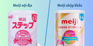 Sữa Meiji nhập khẩu và nội địa khác nhau như thế nào?