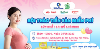 Hội thảo tiền sản miễn phí tháng 6 lớn nhất TP Hồ Chí Minh của Kids Plaza