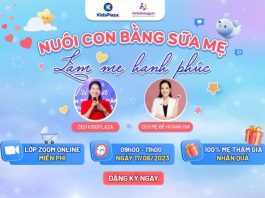 Hội Thảo Nuôi Con Bằng Sữa Mẹ – Lớp Học Tiền Sản Online Kidsplaza nuoi-con-bang-sua-me