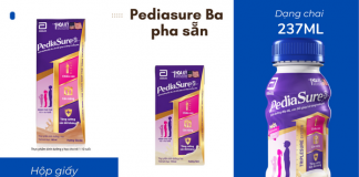 PediaSure BA pha sẵn: tiện lợi cho dinh dưỡng toàn diện của trẻ