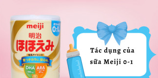 Tác dụng của sữa Meiji 0-1: Sự lựa chọn thông minh cho sự phát triển của bé