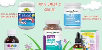 Top 5 loại omega 3 cho bé tốt nhất bán chạy tại Kidsplaza