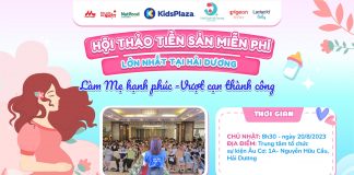 Lớp học tiền sản tháng 8 lớn nhất tại Hải Dương của KidsPlaza