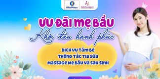 Dịch vụ ưu đãi mẹ bầu khởi đầu hạnh phúc của Kidsplaza