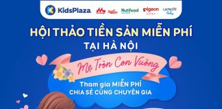 Tháng 8 này lớp học tiền sản miễn phí của KidsPlaza quay trở lại Hà Nội