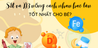 Sắt và D3 uống cách nhau bao lâu tốt nhất cho bé?