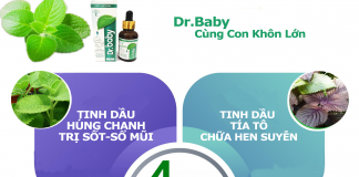 Tinh dầu húng chanh Dr.Baby có tác dụng gì?