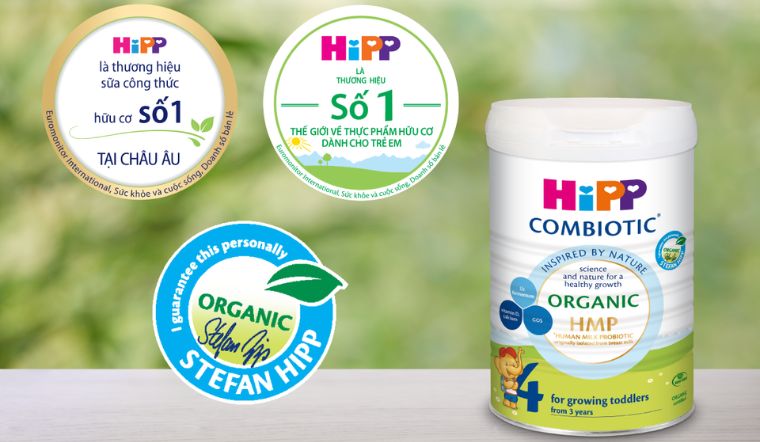 Hipp - thương hiệu sữa công thức hữu cơ số 1 tại Châu Âu
