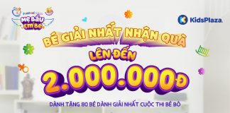 Kidslympics bé bò: tặng quà bé siêu đỉnh lên đến 2.000.000đ