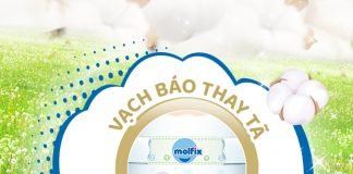 Vạch báo đầy bỉm Molfix, giải pháp hoàn hảo cho bé yêu