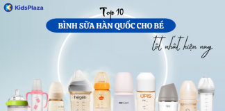 Top 10 bình sữa Hàn Quốc cho bé được yêu thích nhất hiện nay