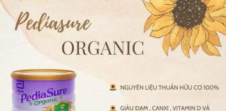 Sữa Pediasure Organic review chi tiết về thành phần, công dụng