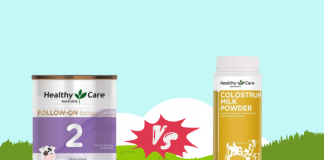 So sánh sữa non Healthy Care và sữa bột Healthy Care?