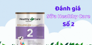 Đánh giá sữa Healthy Care số 2 có tăng cân tốt không?