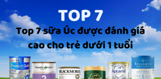 Top 7 sữa Úc được đánh giá cao cho trẻ dưới 1 tuổi