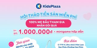 Lịch học lớp tiền sản tháng 2/2024 miễn phí tại Vạn Phúc, Hà Nội