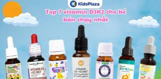 Điểm danh TOP 7 vitamin D3K2 cho trẻ sơ sinh mua nhiều nhất