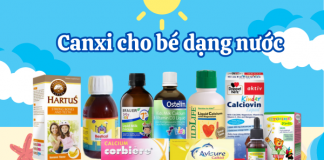 Top 9 canxi cho bé dạng nước hấp thụ tốt, phát triển khỏe mạnh