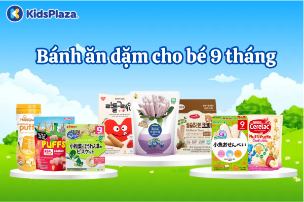 10 loại bánh ăn dặm cho bé 9 tháng được tin dùng hiện nay