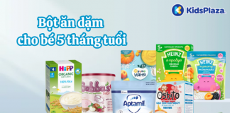 Top 7+ bột ăn dặm cho bé 5 tháng đầy đủ dinh dưỡng
