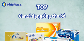 Top 7 canxi cho bé dạng ống giúp phát triển xương và răng hiệu quả