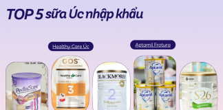 Review Top 5 sữa Úc nhập khẩu được mẹ Việt mua nhiều