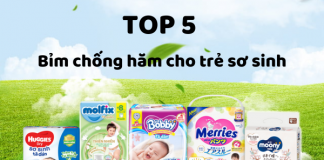 Top 5 bỉm chống hăm cho trẻ sơ sinh được tin dùng nhất