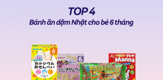Top 4 bánh ăn dặm Nhật Bản cho bé 6 tháng thơm ngon