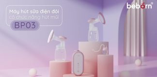 Máy hút sữa điện đôi Beborn có mấy loại? Có chức năng gì đặc biệt?