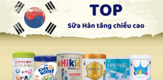 Top 6 sữa Hàn Quốc tăng chiều cao cho bé, mẹ đừng bỏ lỡ