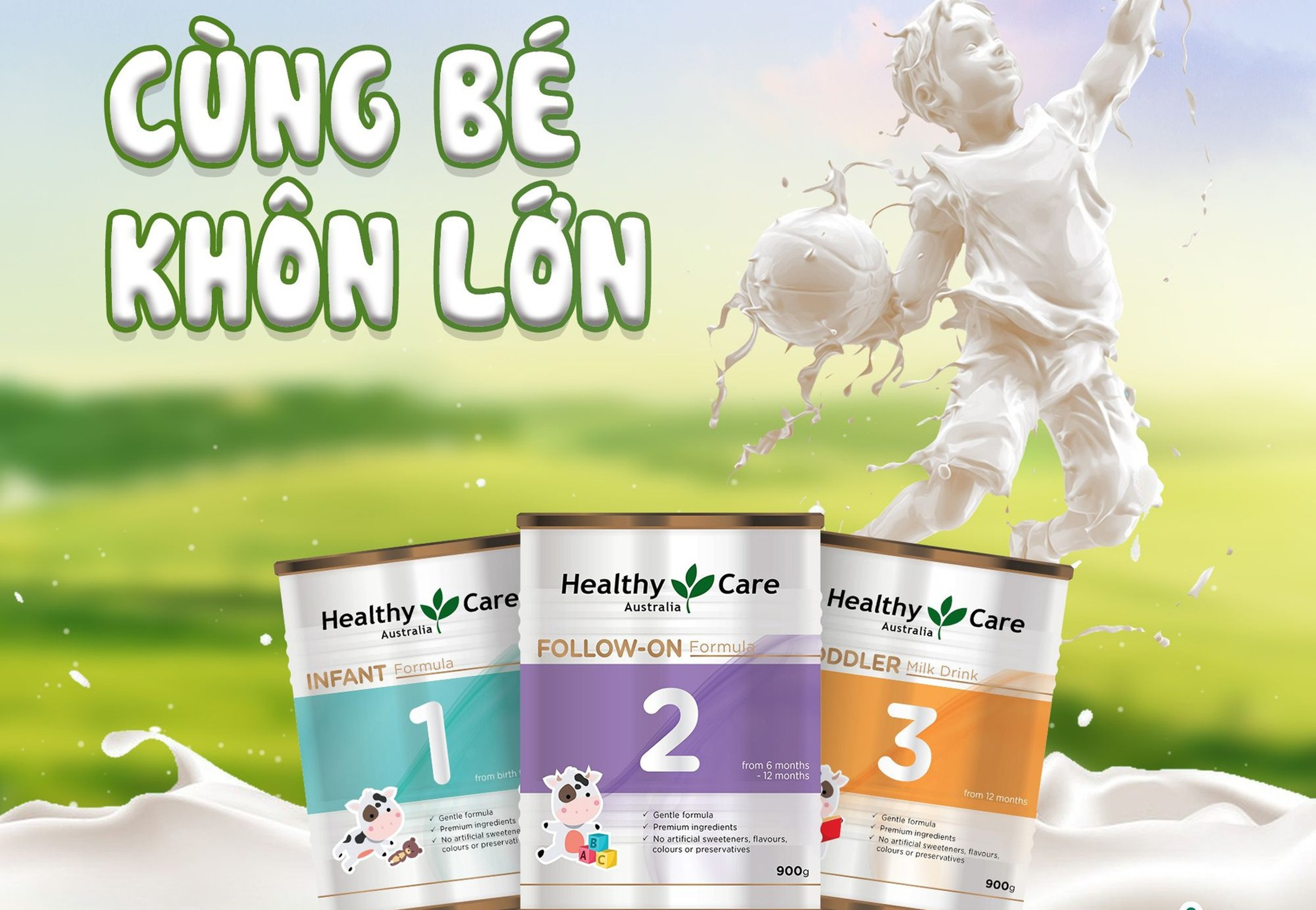 Giải đáp sữa Healthy Care của nước nào?