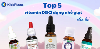 Top 5 vitamin D3K2 dạng nhỏ giọt tốt được các mẹ tin dùng