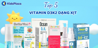 Top 5 vitamin D3K2 dạng xịt tốt nhất cho trẻ sơ sinh